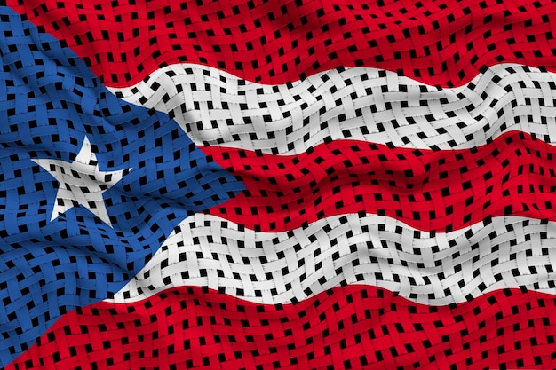 National flag of PuertoRico Background with flag of PuertoRico