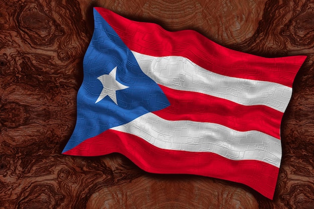 National flag of PuertoRico Background with flag of PuertoRico