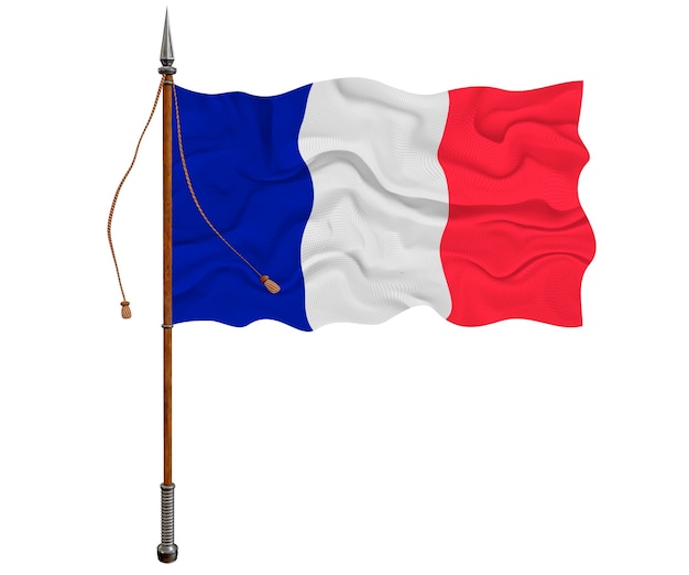 National flag of Saint Martin Background with flag of Saint Martin