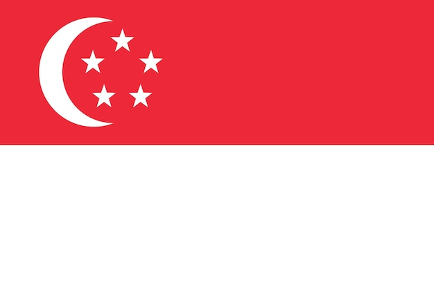 National flag of Singapore Background with flag of Singapore