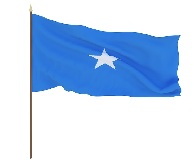 National flag of Somalia Background with flag of Somalia