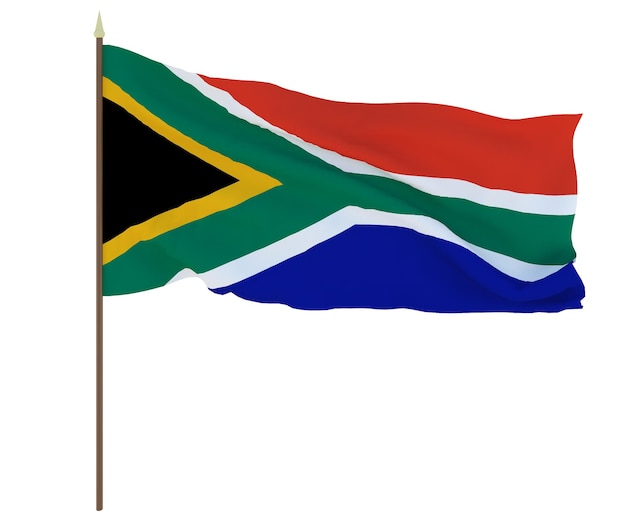 National flag of South Africa Background with flag of South Africa