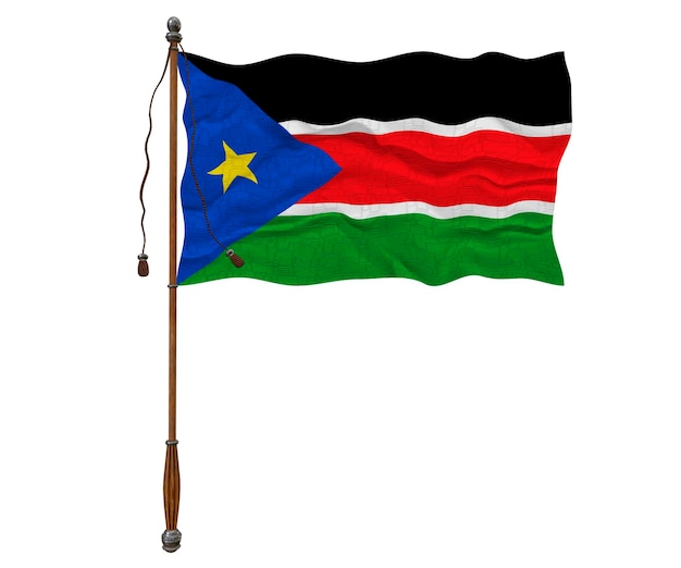 National flag of South Sudan Background with flag of South Sudan