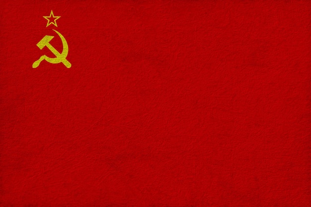 Photo national flag of soviet union background with flag of soviet union