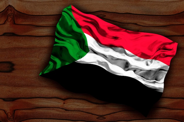 National flag of Sudan Background with flag of Sudan