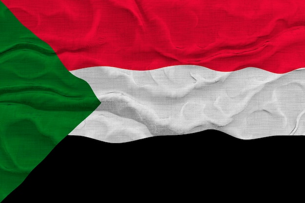 National flag of Sudan Background with flag of Sudan