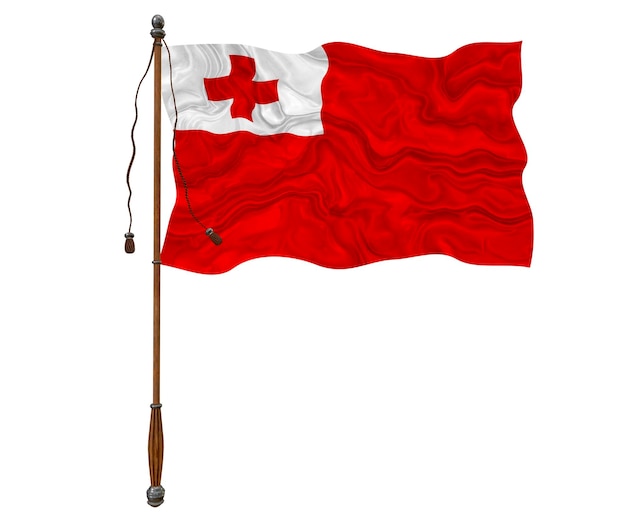 National flag of Tonga Background with flag of Tonga