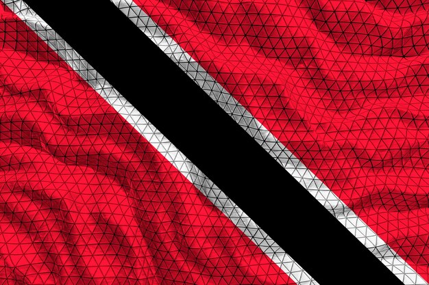 National flag of Trinidad and Tobago Background with flag of Trinidad and Tobago