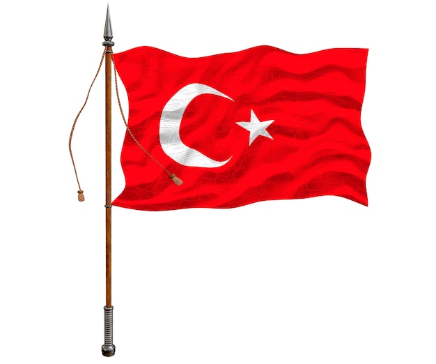 National Flag of Turkey Background for editors and designers National holiday