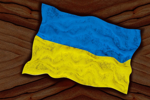 National Flag of Ukraine Background with flag of Ukraine