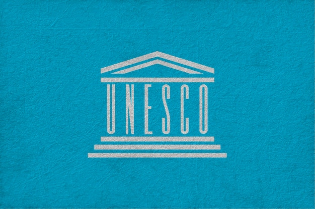 Photo national flag of unesco background with flag of unesco