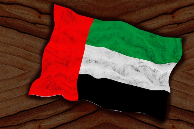 National flag of United Arab Emirates Background with flag of United Arab Emirates