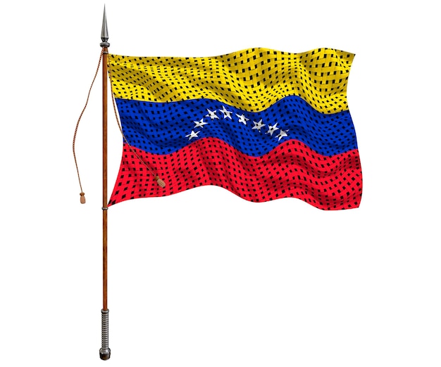 National flag of Venezuela Background with flag of Venezuela