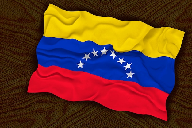 National flag of Venezuela Background with flag of Venezuela