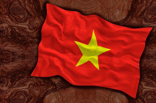 National flag of Vietnam Background with flag of Vietnam