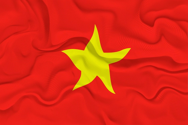 National flag of Vietnam Background with flag of Vietnam