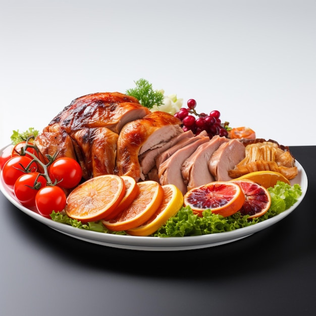 National food of Turkey with white background high