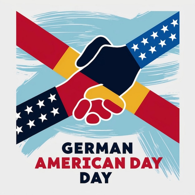 Photo national german american day october 6 background vector illustration