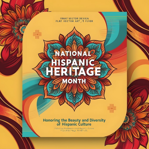 National Hispanic Heritage Month celebration background Design