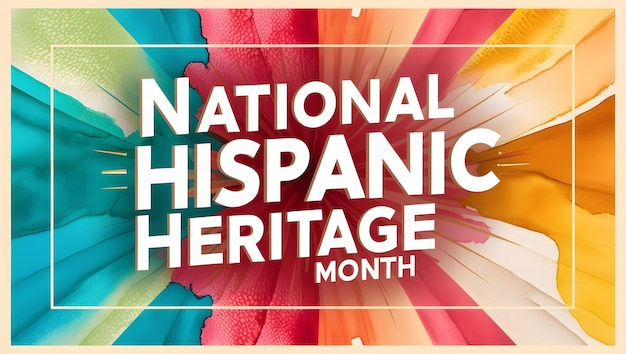 National Hispanic Heritage Month celebration background Design