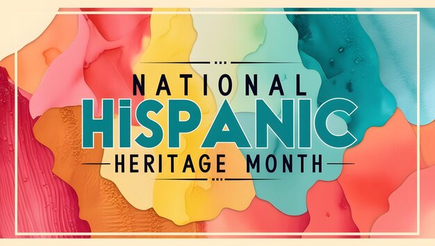 National Hispanic Heritage Month celebration background Design