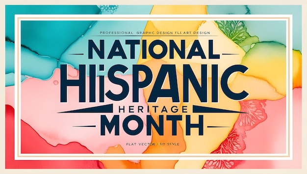 Photo national hispanic heritage month celebration background design