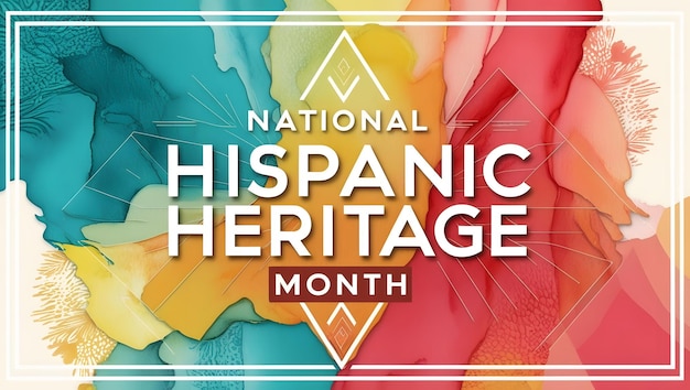 National Hispanic Heritage Month celebration background Design