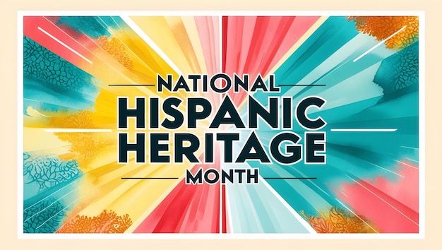 National Hispanic Heritage Month celebration background Design