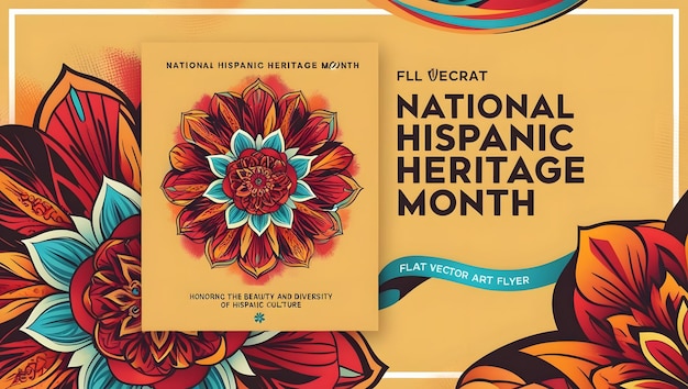 National Hispanic Heritage Month celebration background Design