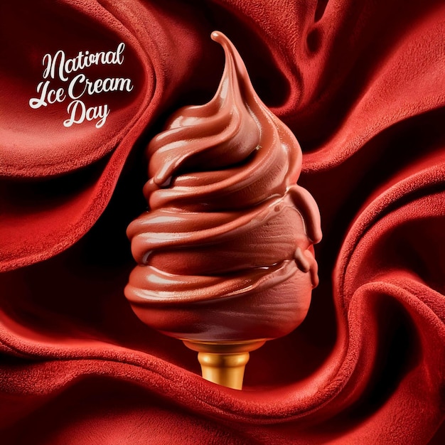 national ice cream day background design with ice cream background