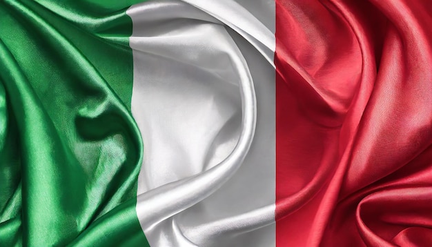 National Italian silk fabric flag Symbol of Italy Banner for celebrating Independence Day