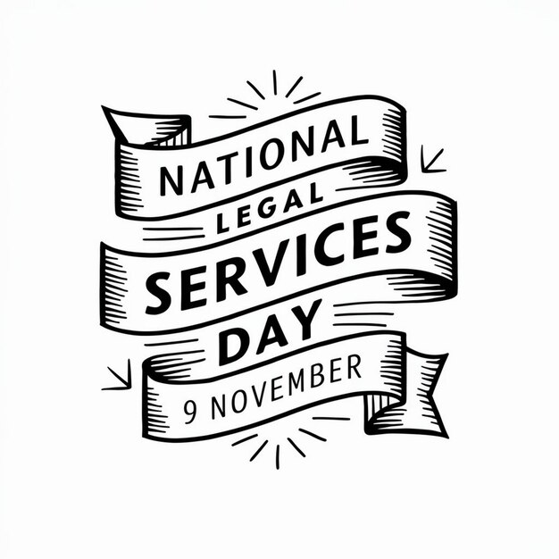 Photo national legal services day design illustration