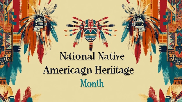 Photo national native american heritage month prominent text