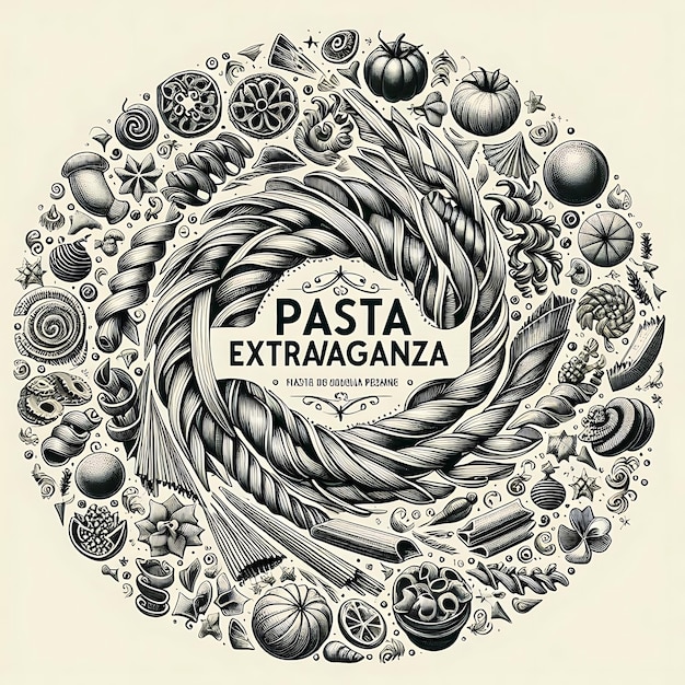 Photo national pasta day celebration illustration