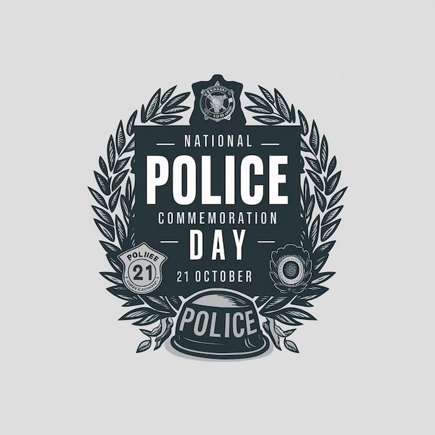 National Police Commemoration Day Illustration