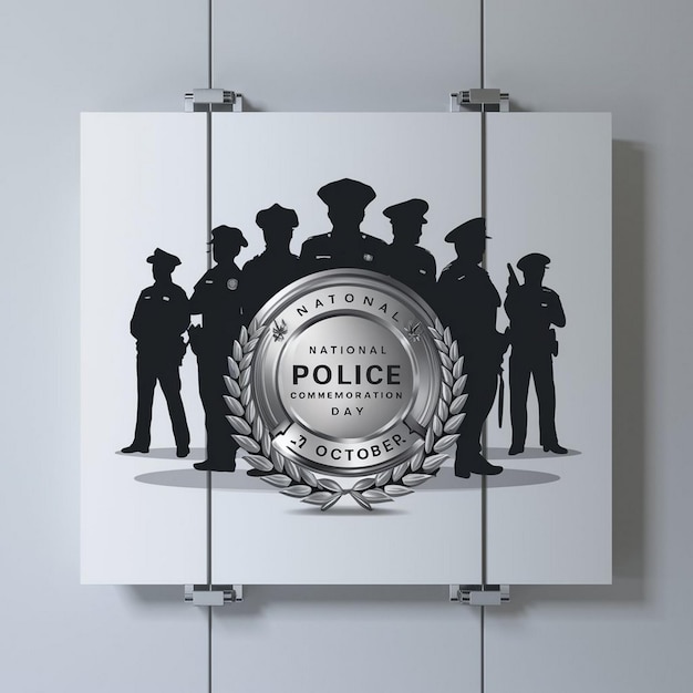 Photo national police commemoration day illustration