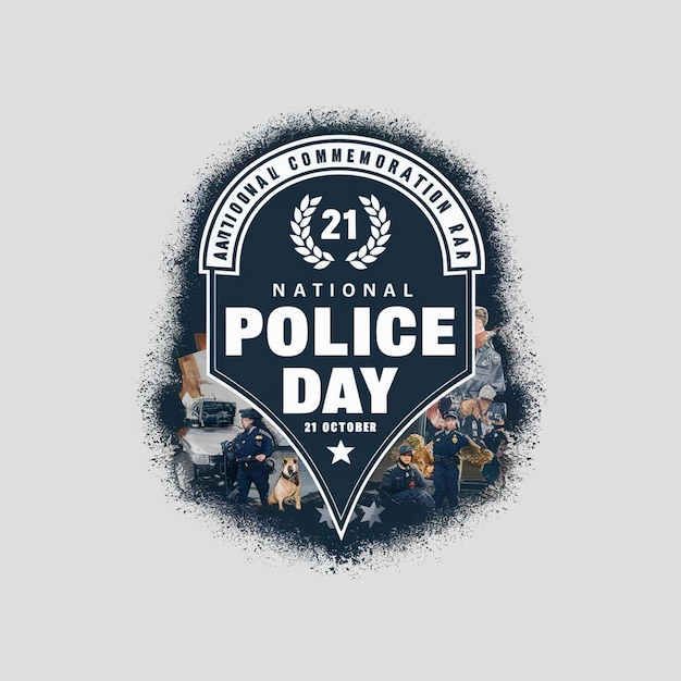 Photo national police commemoration day illustration