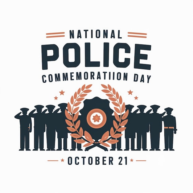 National Police Commemoration Day Illustration