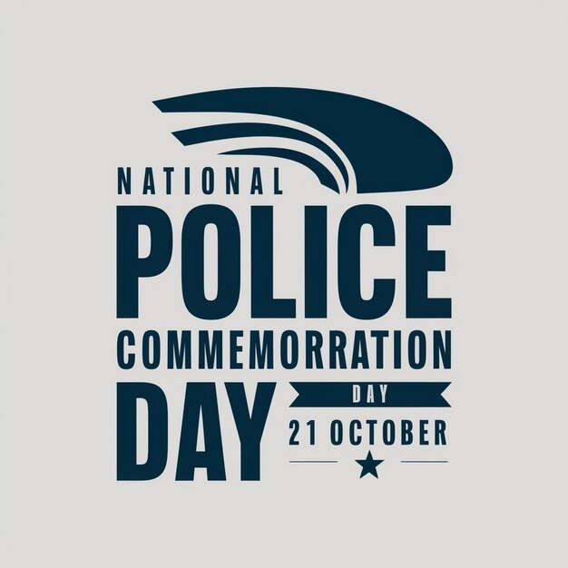 National Police Commemoration Day Illustration