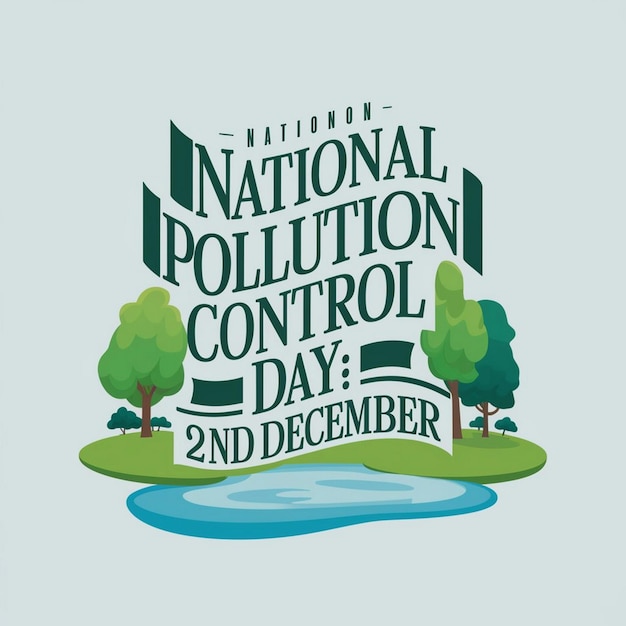 National Pollution Control Day Design Illustration