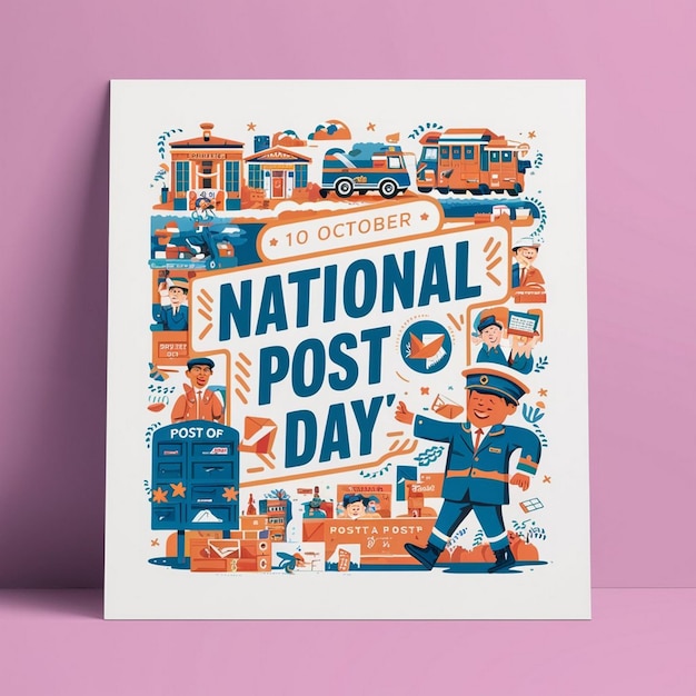 Photo national post day illustration