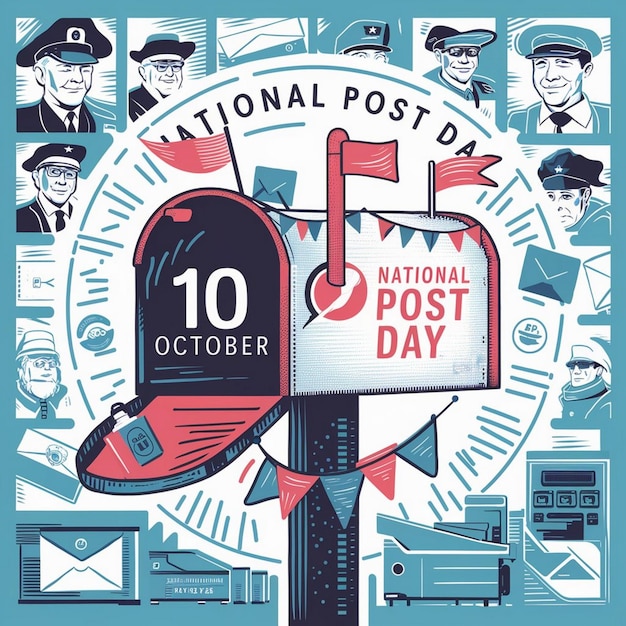 Photo national post day illustration