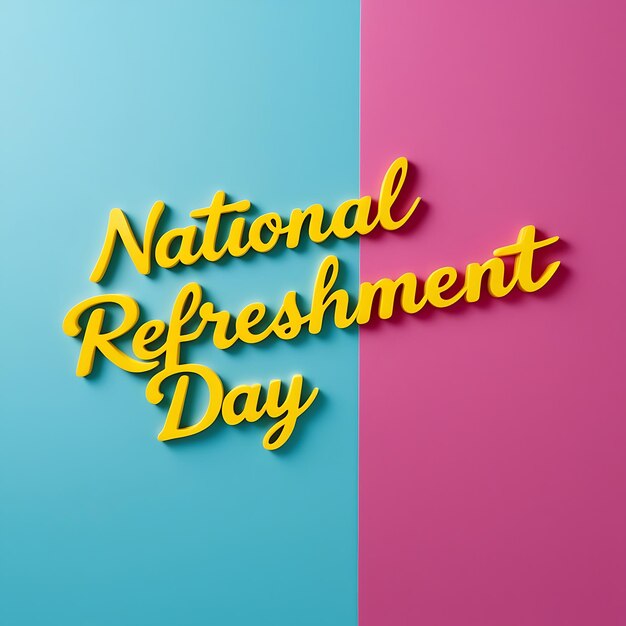 National Refreshment Day Creative Design background