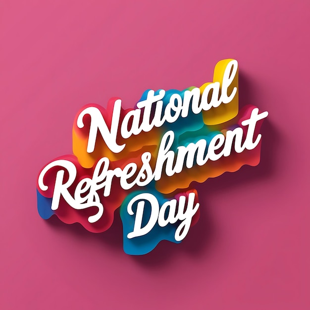 National Refreshment day social media post design