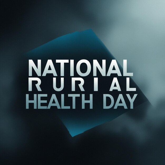 Photo national rural health day geometric design suitable for greeting card poster and banner