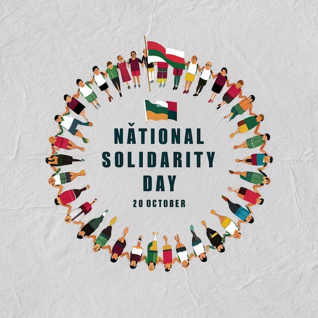 Photo national solidarity day celebration design illustration