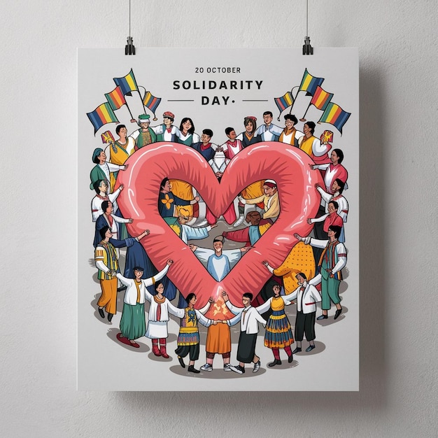 Photo national solidarity day celebration design illustration