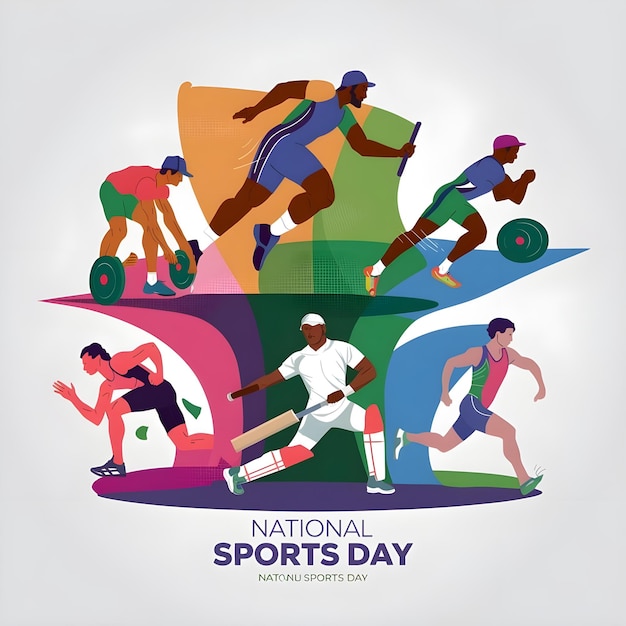 National Sports Day 29 august India celebrates National Sports Day Poster Typography Calligraphy Social Media Poster