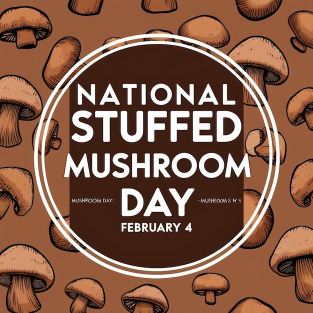 National Stuffed Mushroom Day February 4 Seamless pattern Eps 10 here are 45 topranking SEO tags you can use