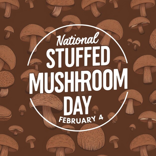 Photo national stuffed mushroom day february 4 seamless pattern eps 10 here are 45 topranking seo tags you can use